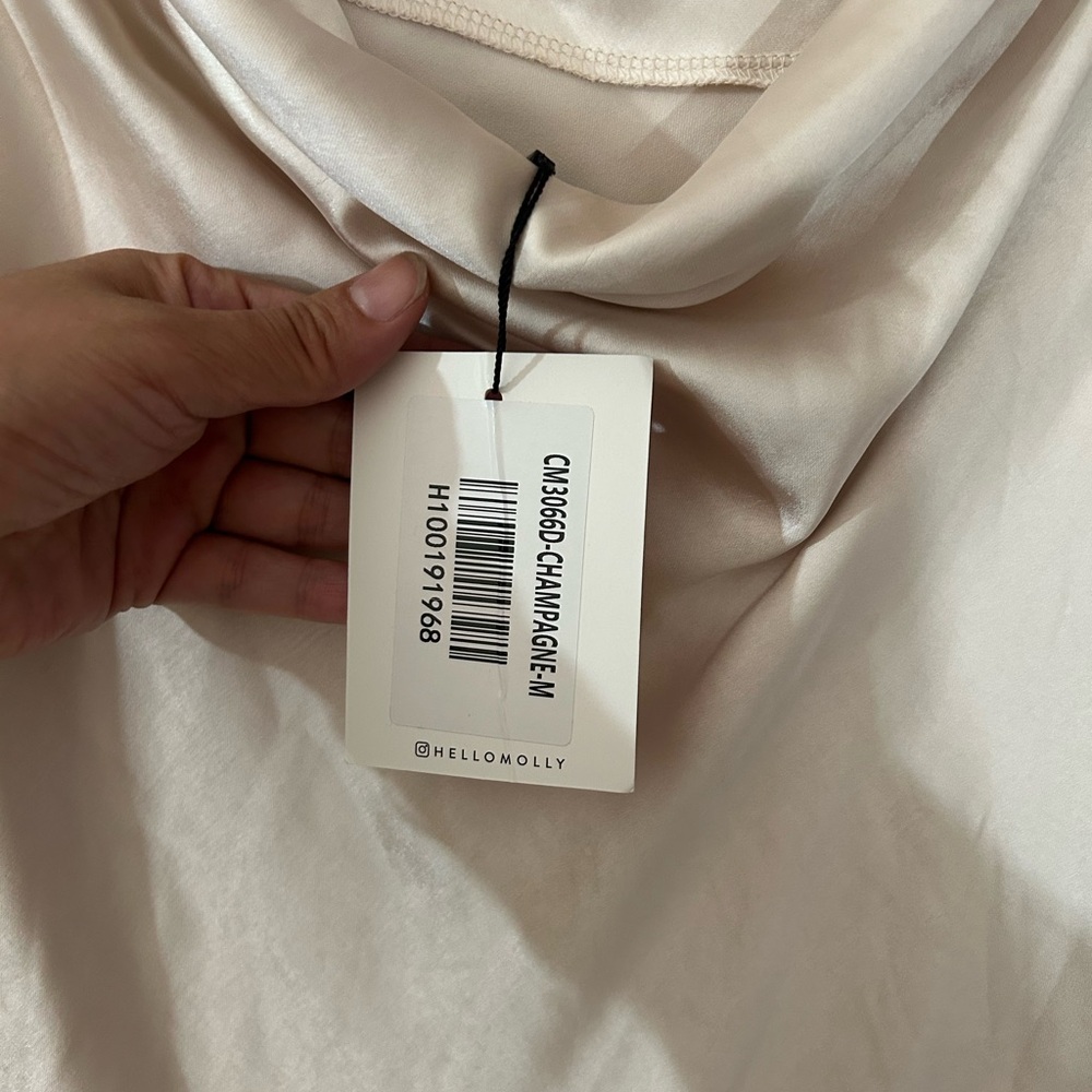 NWT Hello Molly Athenian satin maxi dress - Picture 12 of 16
